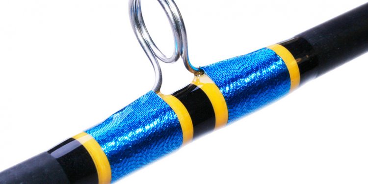 Blue Yellow Custom Rod Traditional Guide