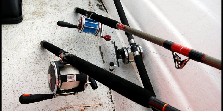 Deep sea fishing rods and reels