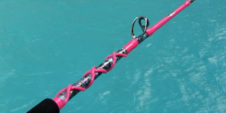 Hot pink Fishing Rod and reel