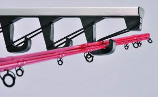 IF4 car fly fishing rod rack front side holder holding 2 piece rod.