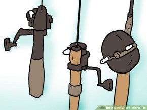 Image titled Rig an Ice fly fishing rod action 3