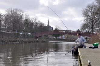 River fishing float rod