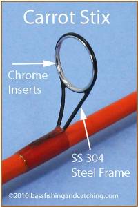 Rod Guide on Carrot Stix Rod