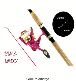 Roddy Hunter Pink woman Fishing Rod-Reel Combo 6'6 - mouse click to expand