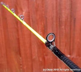 Solid glass spliced quiver tip - and its yellowish !