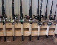 Garage Fishing rod Storage